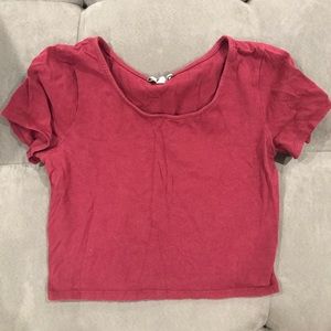 Maroon crop top (only looks red on pictures)